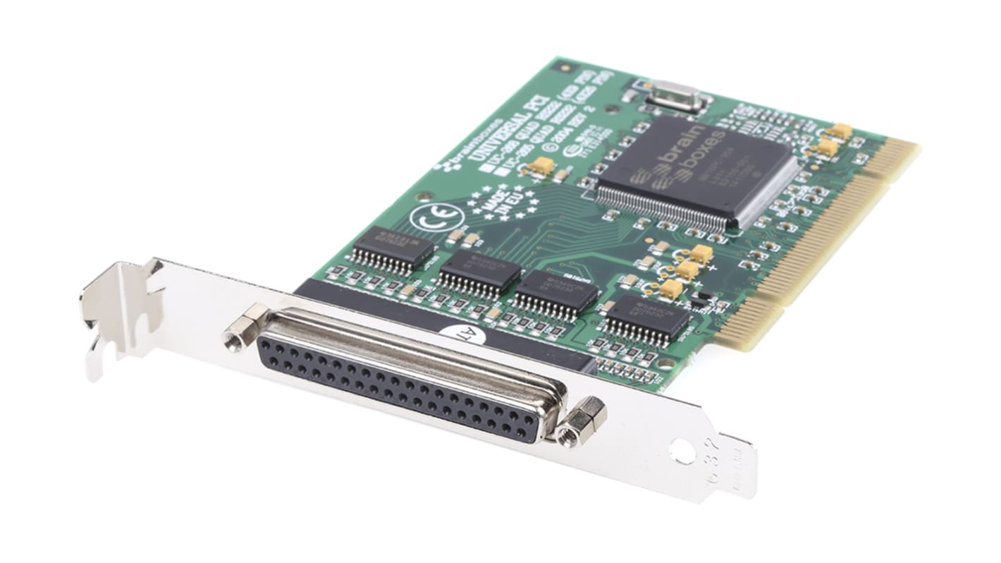 Brainboxes 串口卡, PCI总线, 4端口, 串行接口, RS232端口