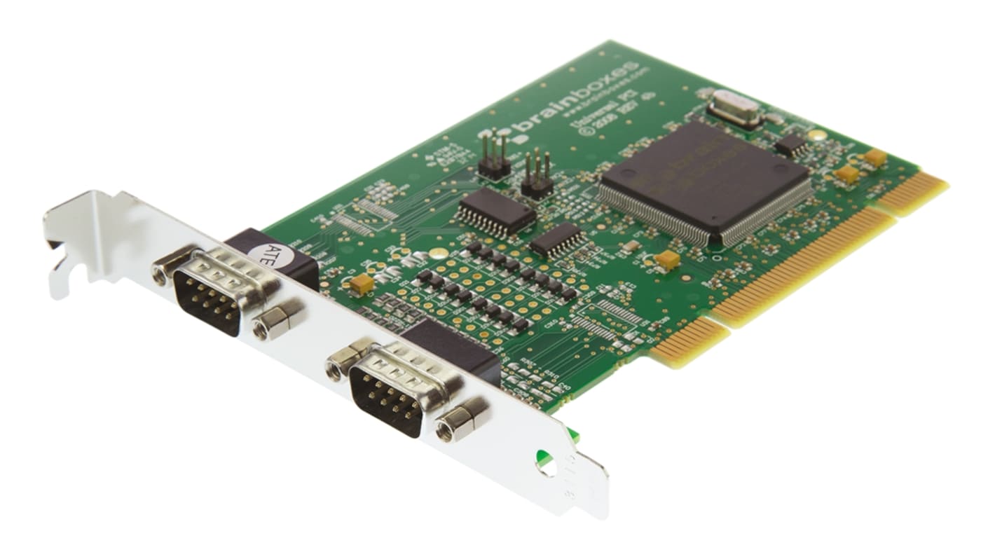 Brainboxes 串口卡, PCI总线, 2端口, 串行接口, RS422, RS485端口