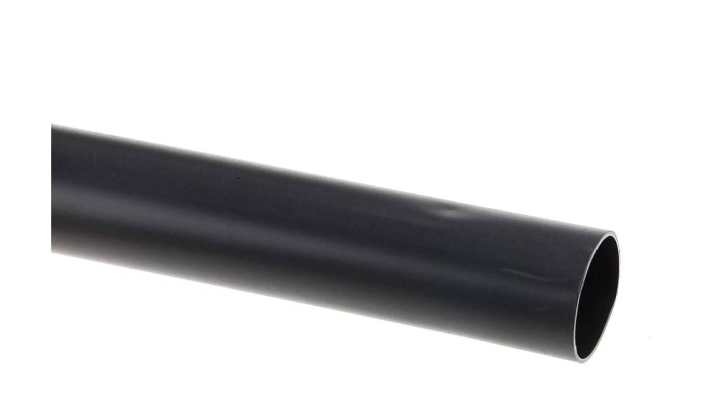 RS PRO Adhesive Lined Heat Shrink Tubing, Black 24mm Sleeve Dia. x 1.2m Length 3:1 Ratio