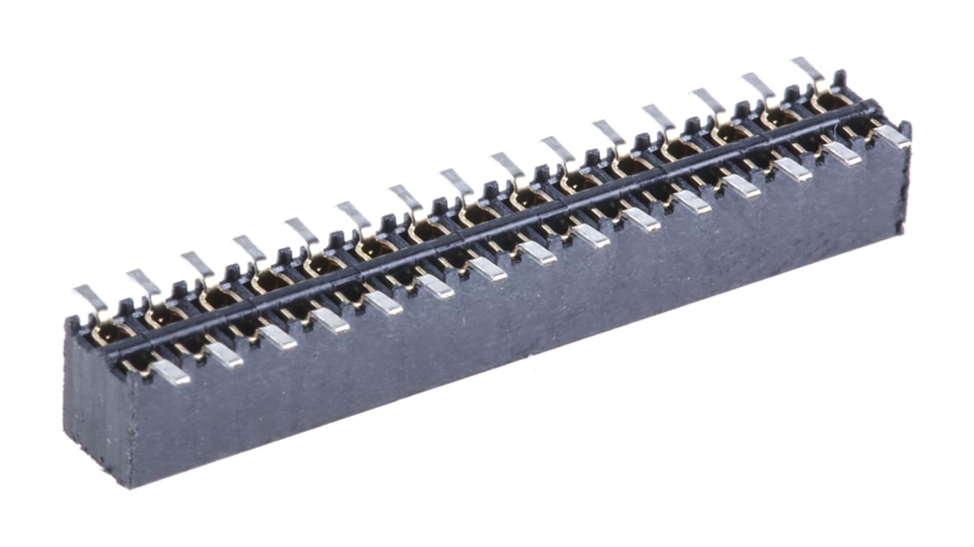 Gniazdo PCB 30 -pinowe 2 -rzędowe raster: 2mm Listwa gniazdowa Proste SMD