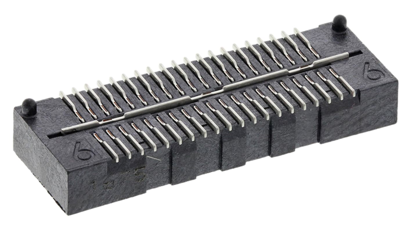 Gniazdo PCB 40 -pinowe 2 -rzędowe raster: 0.8mm Listwa gniazdowa Proste SMD