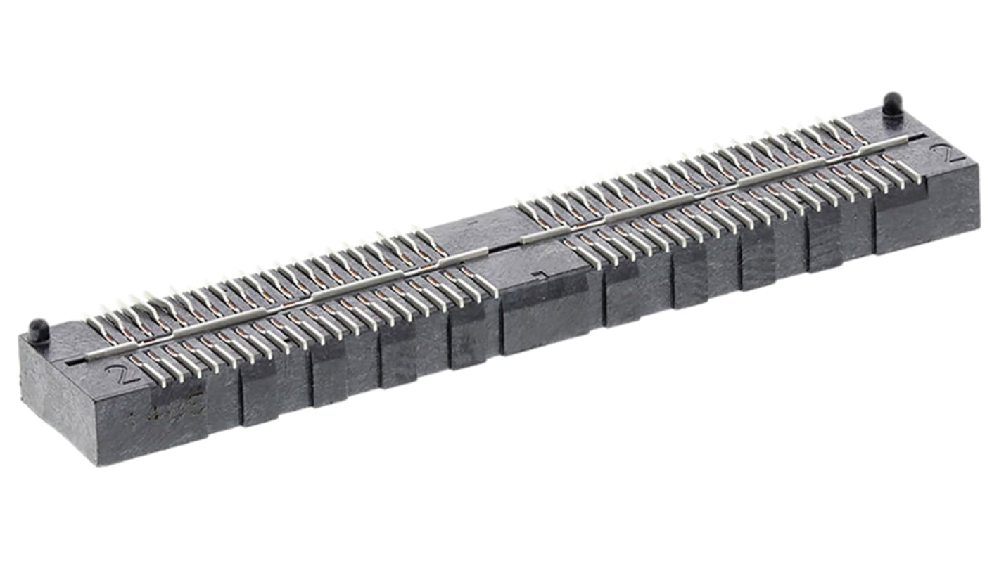 Gniazdo PCB 80 -pinowe 2 -rzędowe raster: 0.8mm Listwa gniazdowa Proste SMD
