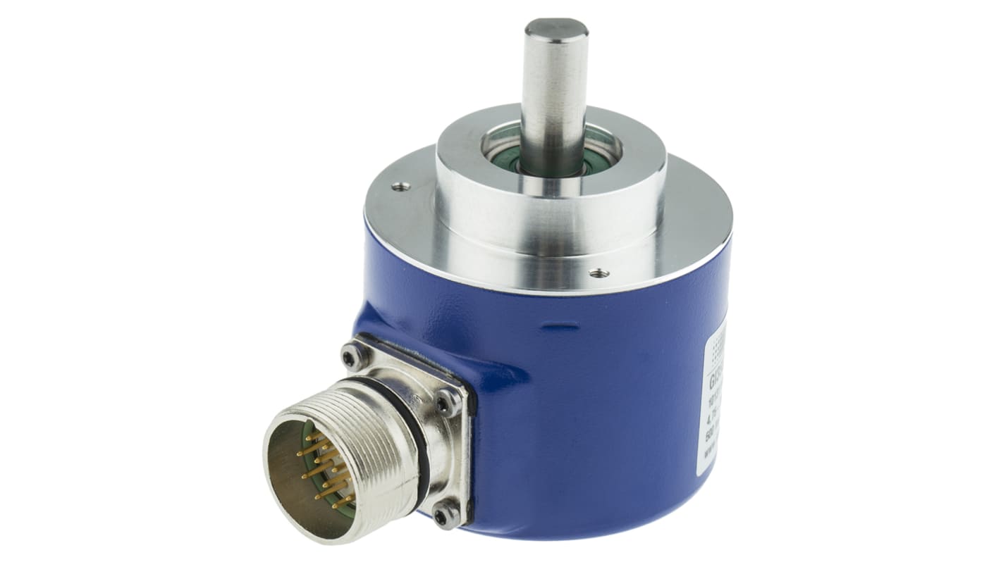 Baumer GI355 Series Optical Incremental Encoder, 500 ppr, HTL/Push Pull Signal, Solid Type, 10mm Shaft