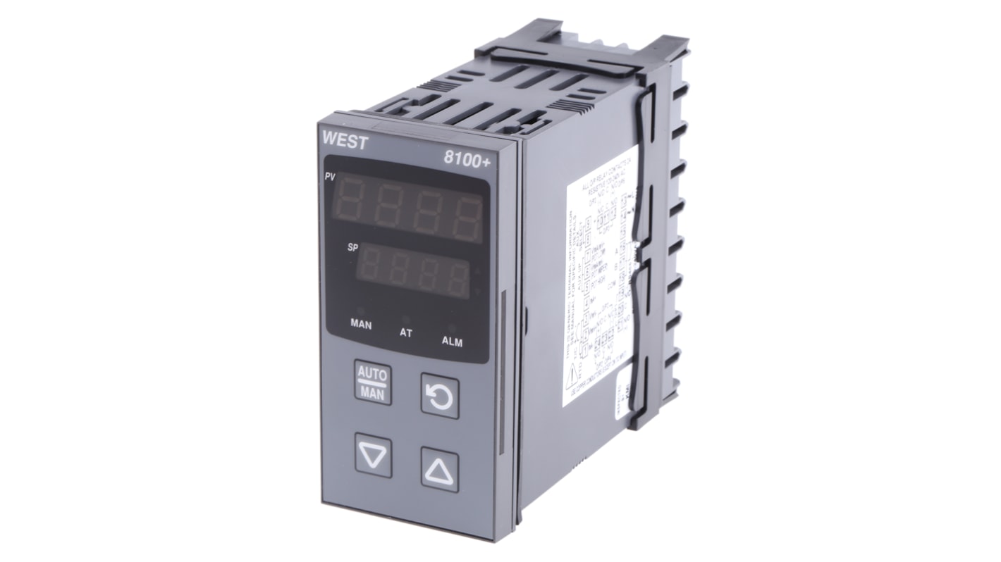 Rs-Online Termoregolatori PID West Instruments P8100 100 → 240 V c.a. 96 x 48 (1/8 DIN)mm 1 uscita Lineare