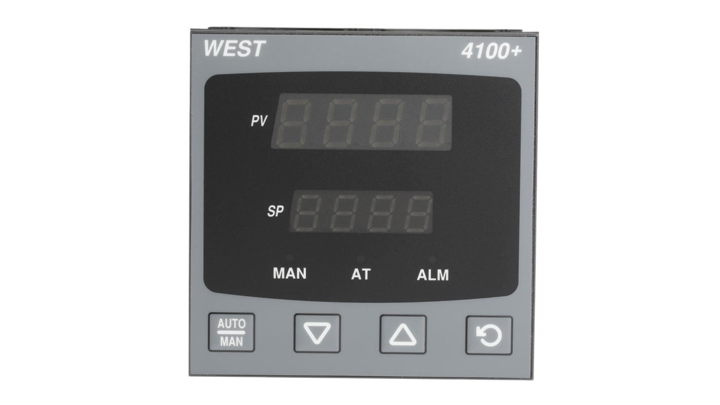Rs-Online Termoregolatori PID West Instruments P4100 100 → 240 V c.a. 96 x 96 (1/4 DIN)mm 1 uscita Relè