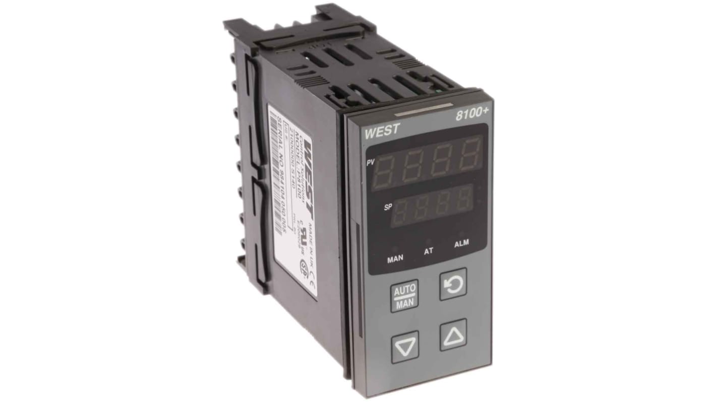 Rs-Online Termoregolatori PID West Instruments P8100 100 → 240 V c.a. 96 x 48 (1/8 DIN)mm 1 uscita Relè