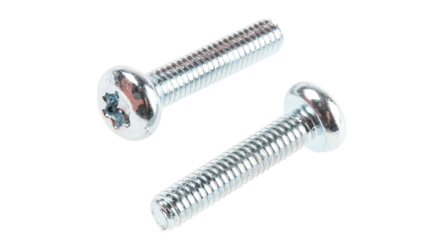 Śruba maszynowa M2.5 łeb z łbem walcowym soczewkowym Stalowe długość 12mm skok 0.45mm