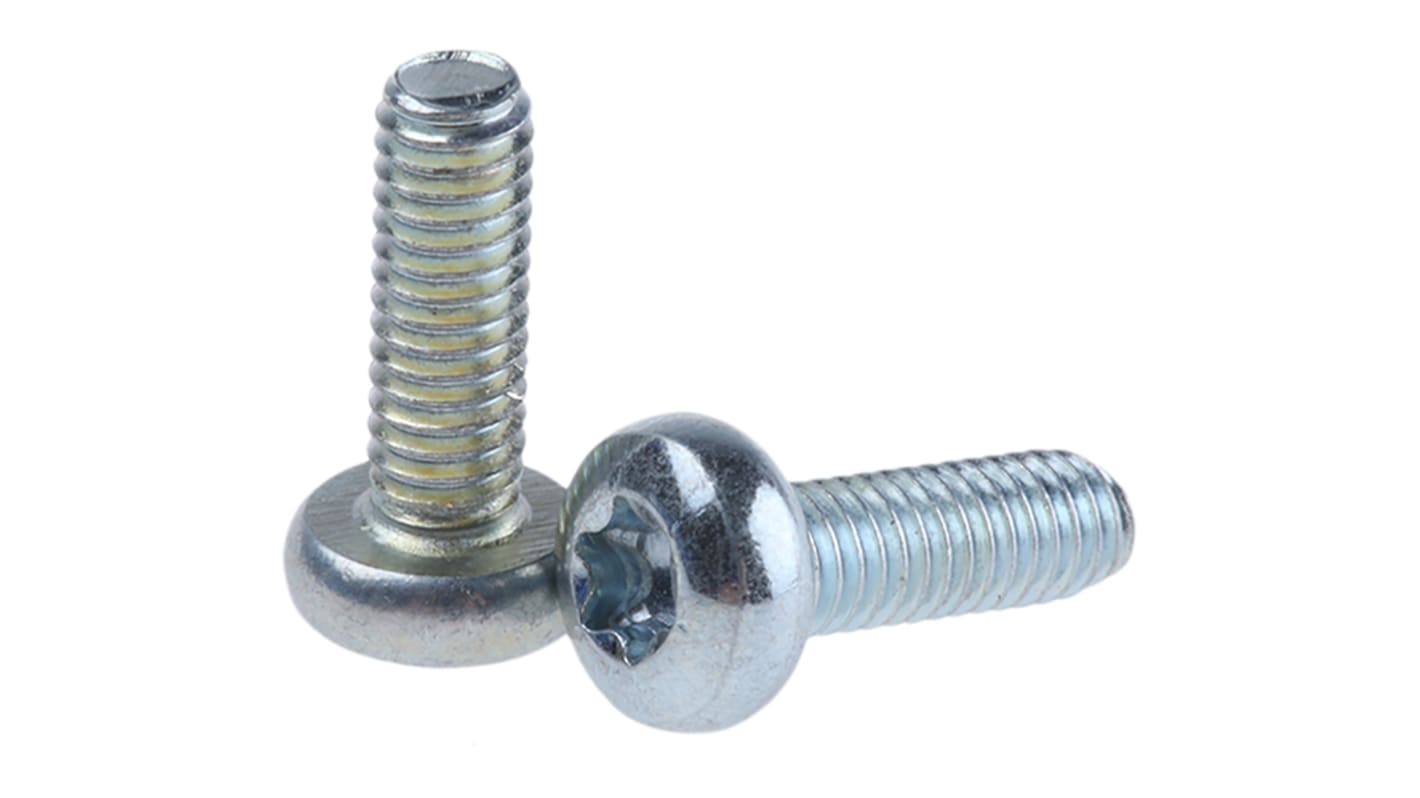 Śruby maszynowe M4 łeb z łbem walcowym soczewkowym Stalowe długość 12.0mm skok 0.70mm
