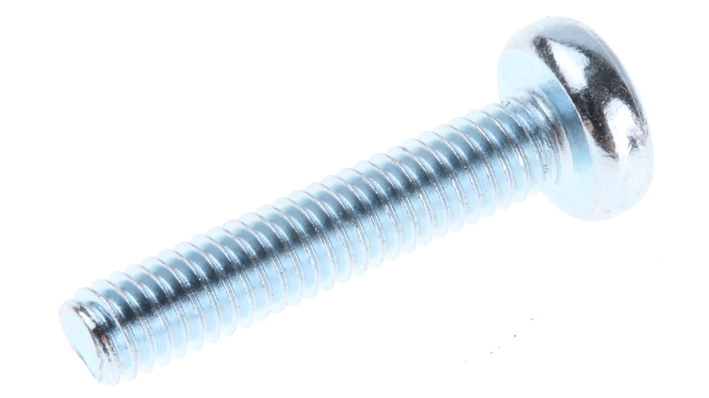 RS PRO Torx Pan Steel Machine Screws, M4x20.0mm