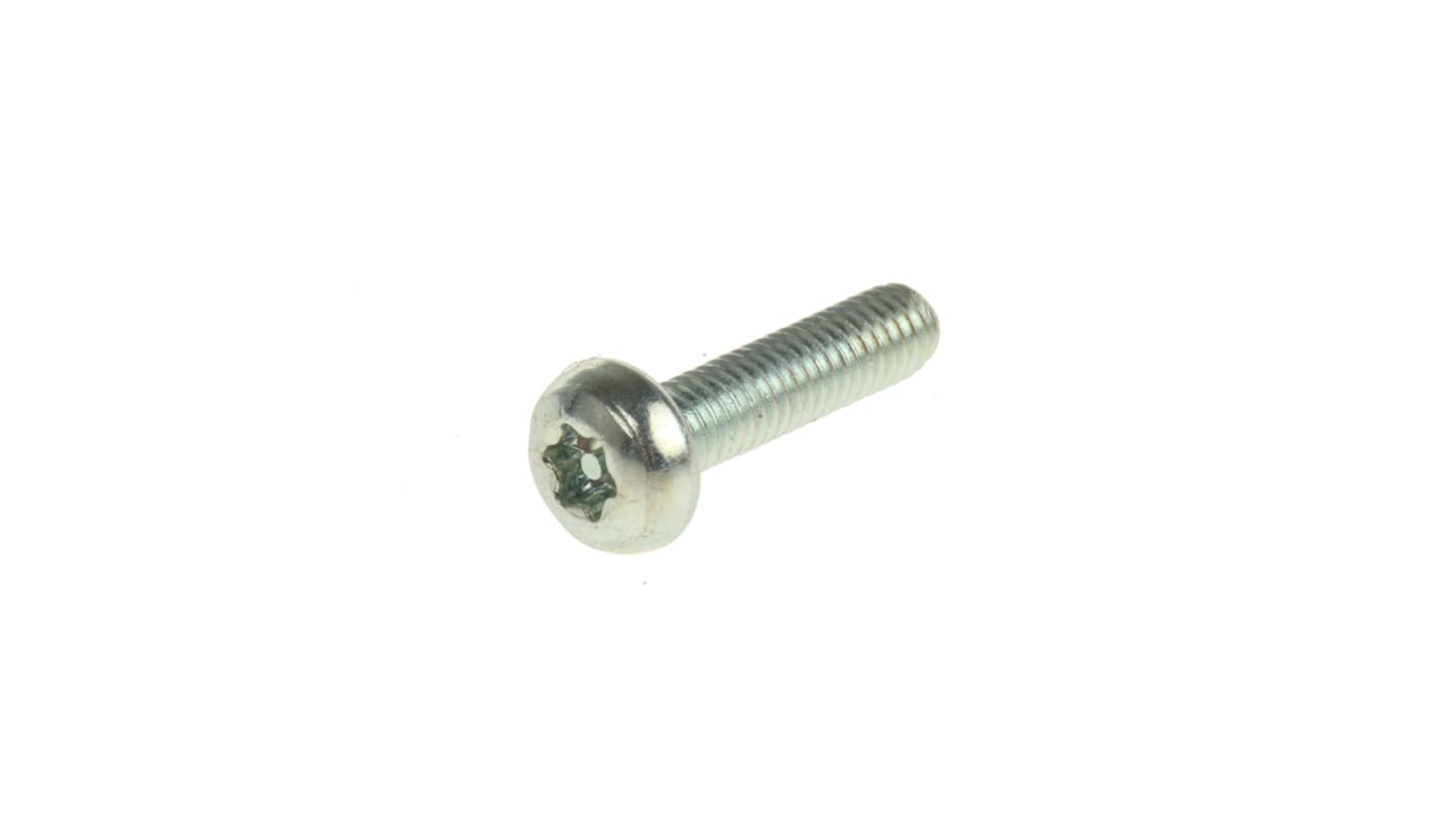 Śruba bezpieczeństwa, M3 x 12mm, materiał: Stalowe, ocynkowana, RS PRO