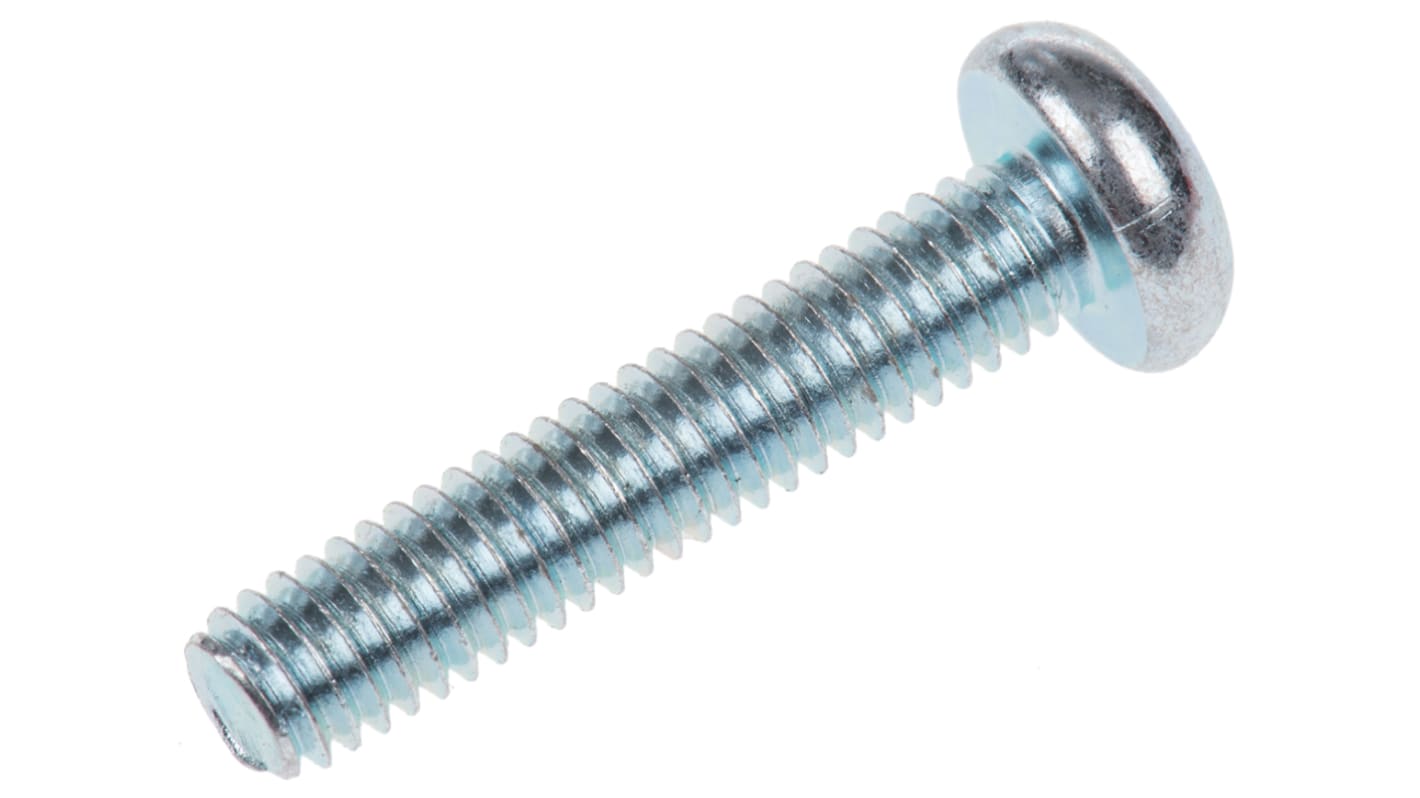 Śruba bezpieczeństwa, M4 x 20mm, materiał: Stalowe, ocynkowana, RS PRO