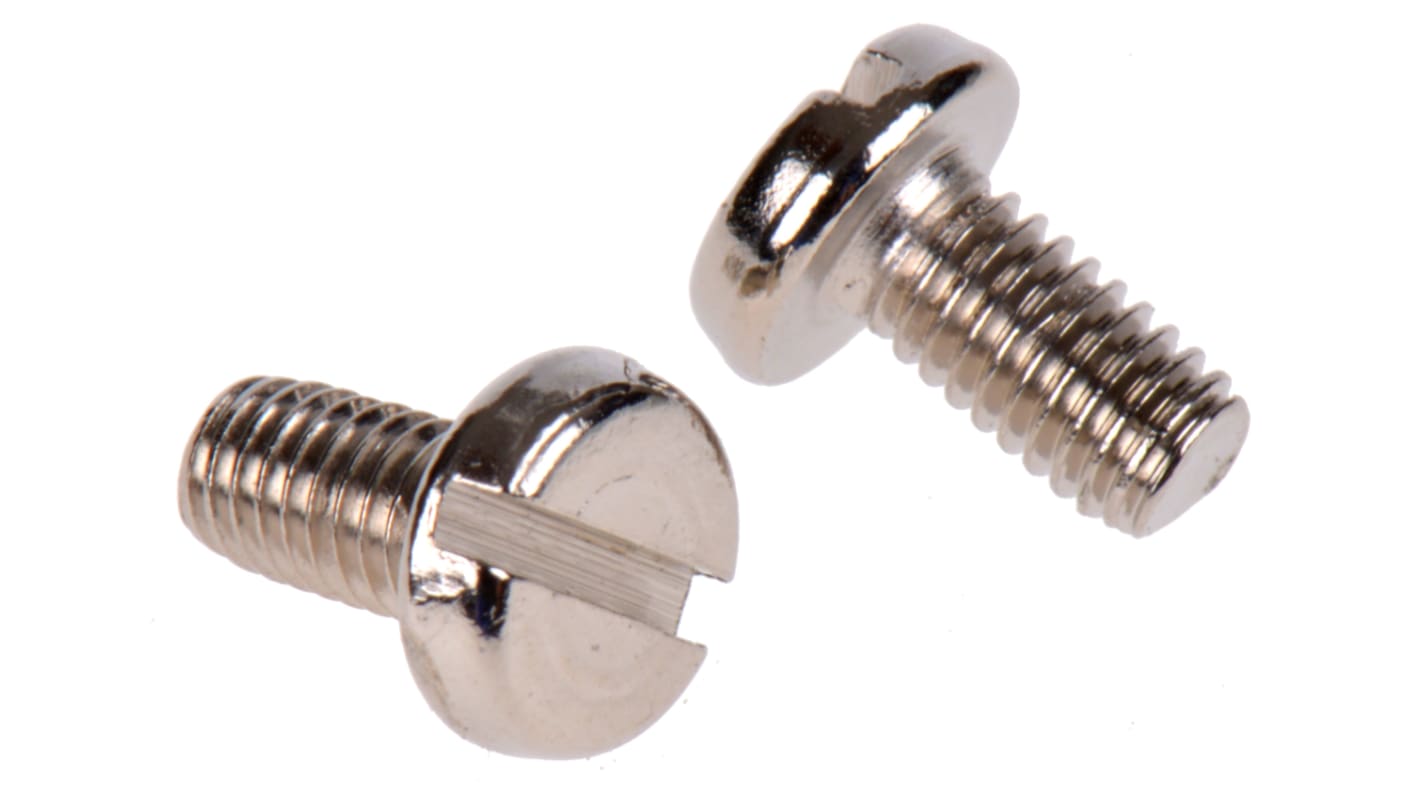 Śruby maszynowe M3 łeb z łbem walcowym soczewkowym Mosiądz długość 6.0mm skok 0.50mm