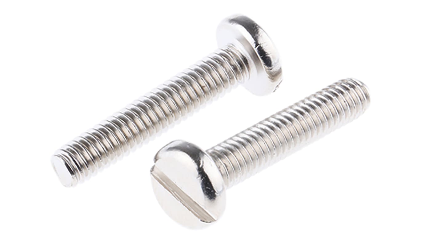 Śruby maszynowe M4 łeb z łbem walcowym soczewkowym Mosiądz długość 20.0mm skok 0.70mm