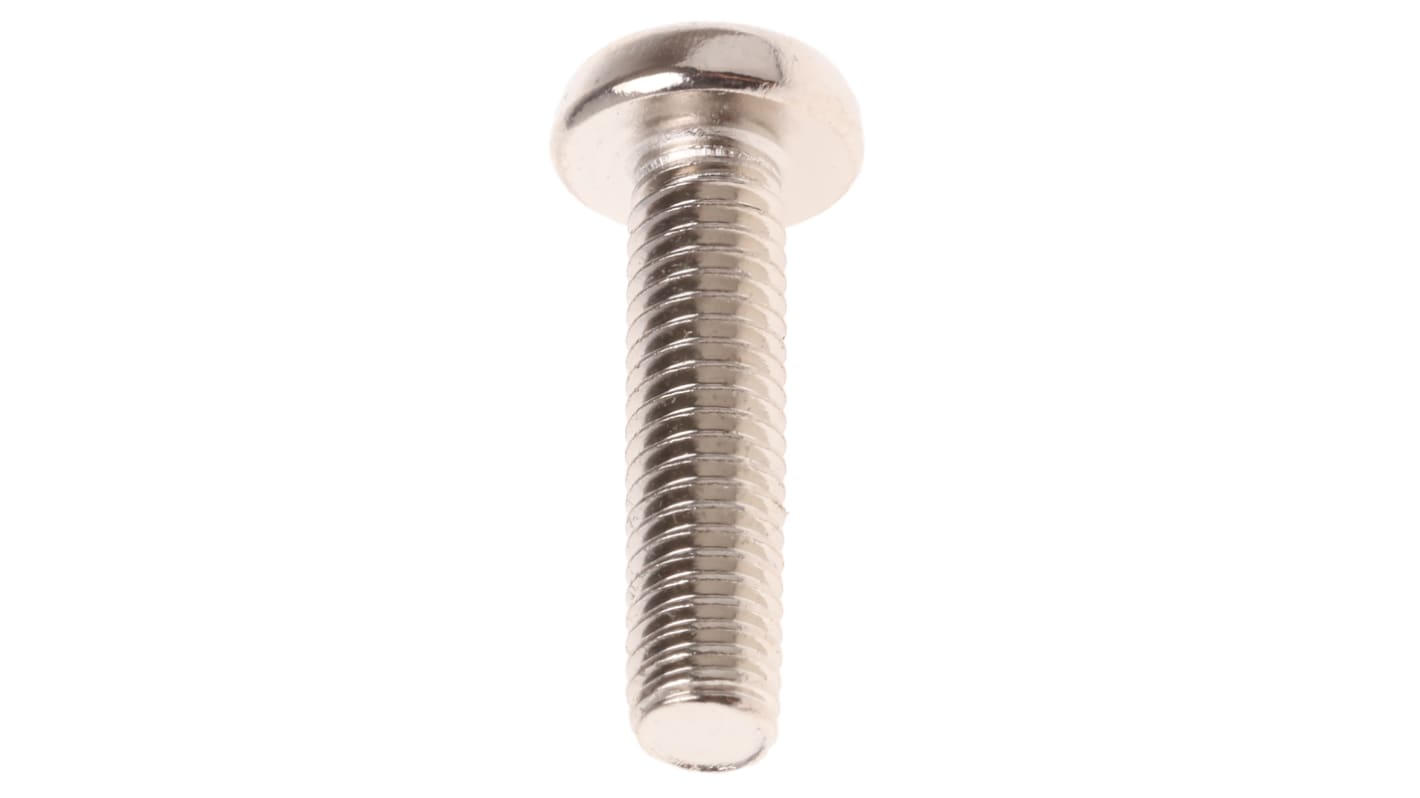 RS PRO Slot Pan Brass Machine Screws DIN 85 x 20.0mm