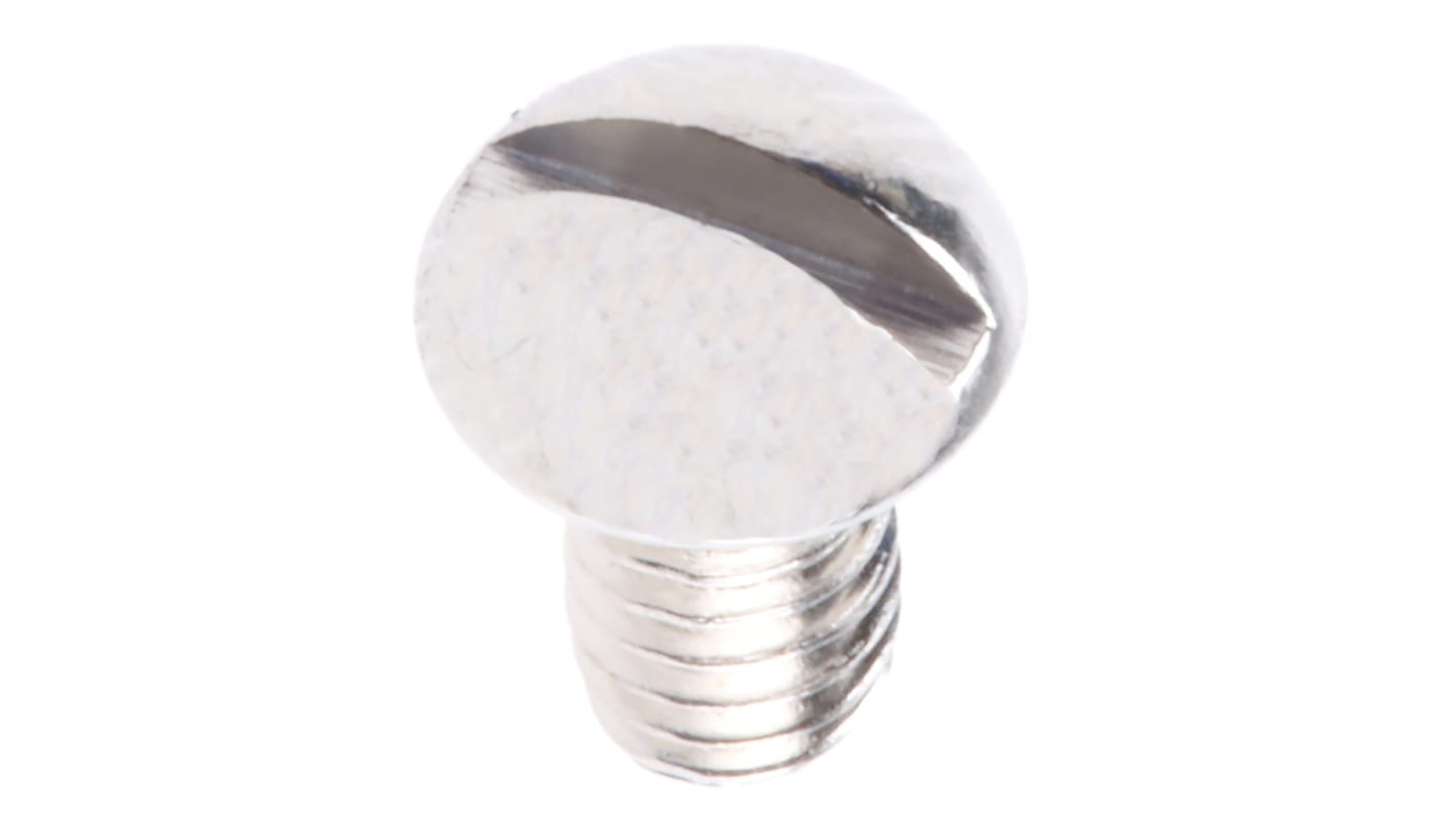 RS PRO Slot 4BA Round Brass Machine Screw BS 57x1/4in