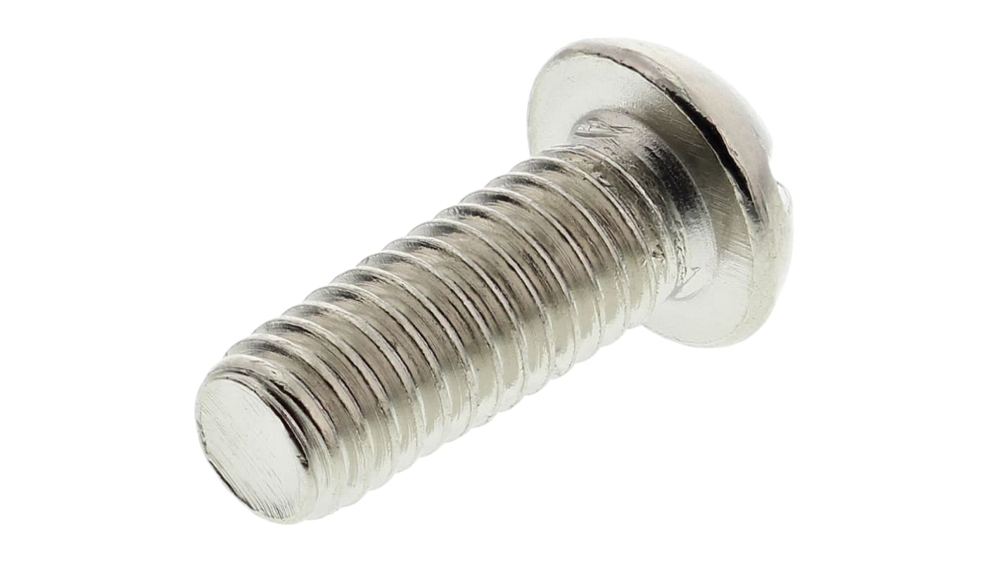 RS PRO Slot Round Brass Machine Screws BS 57 2BAx1/2in