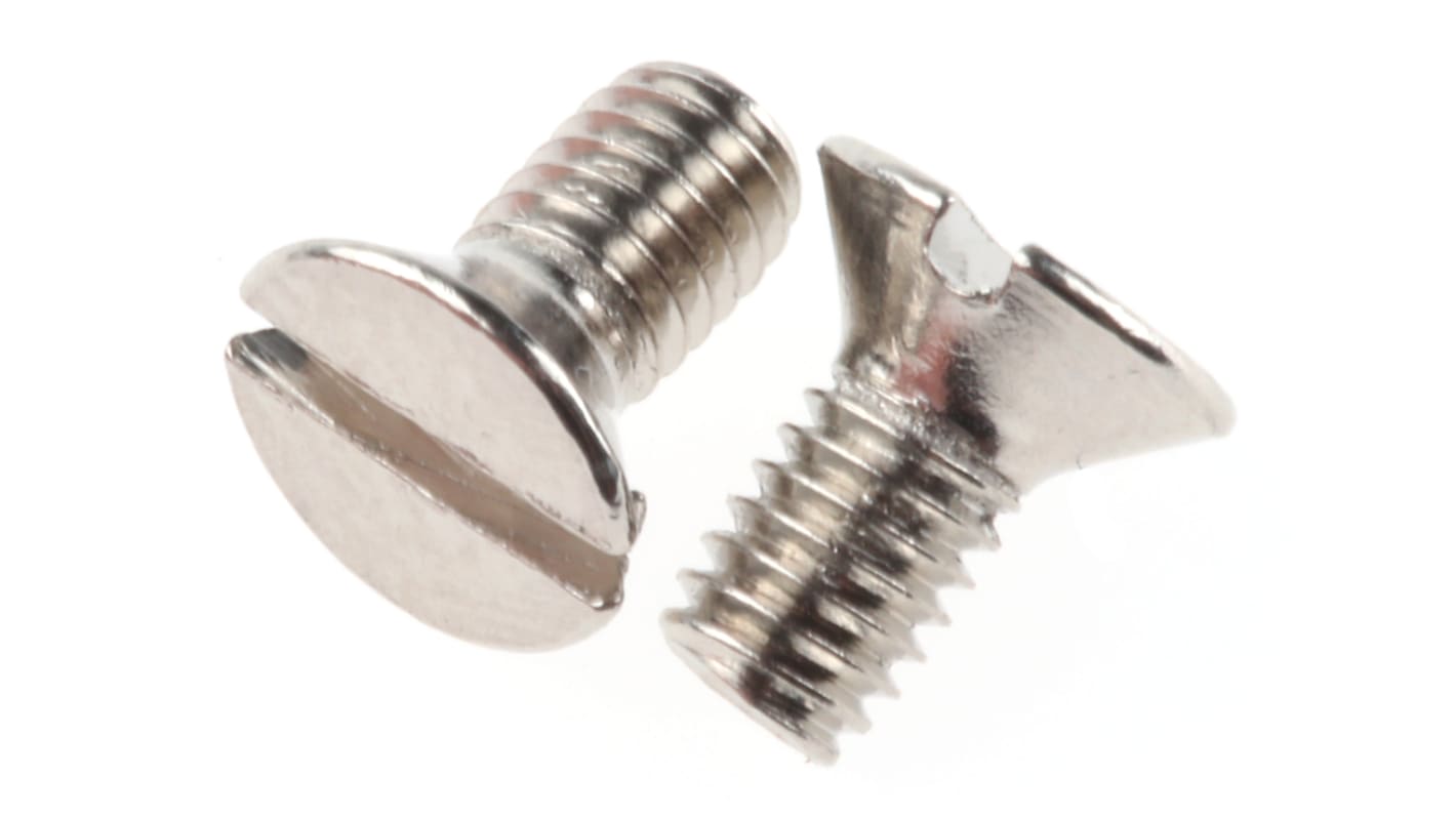 Śruby maszynowe M3 łeb z łbem stożkowym Mosiądz długość 6.0mm skok 0.50mm