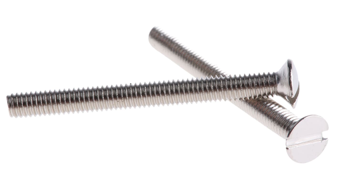 Śruby maszynowe M3 łeb z łbem stożkowym Mosiądz długość 30.0mm skok 0.50mm
