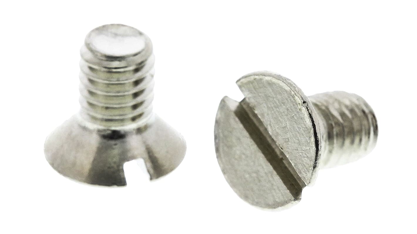 Śruby maszynowe M3.5 łeb z łbem stożkowym Mosiądz długość 6.0mm skok 0.60mm
