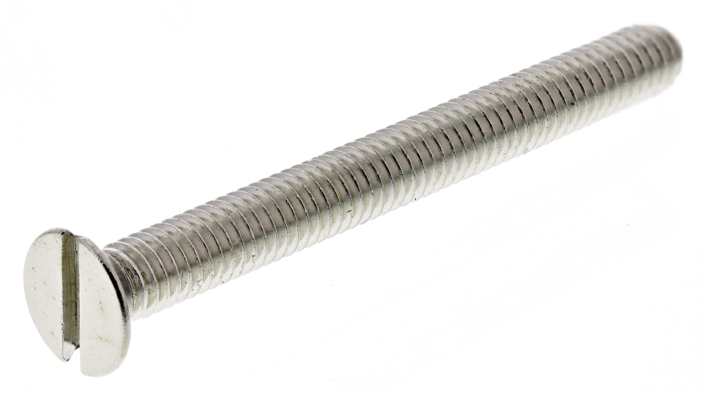 Śruby maszynowe M4 łeb z łbem stożkowym Mosiądz długość 40.0mm skok 0.70mm
