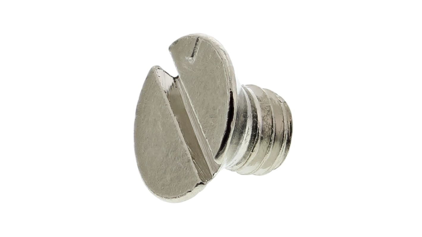 Śruby maszynowe M5 łeb z łbem stożkowym Mosiądz długość 6.0mm skok 0.80mm