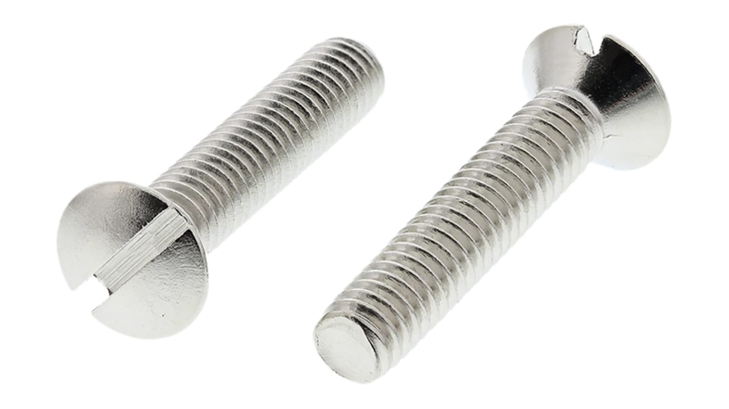Śruby maszynowe M4 łeb Podniesiony (wpuszczany) Mosiądz długość 20.0mm skok 0.70mm