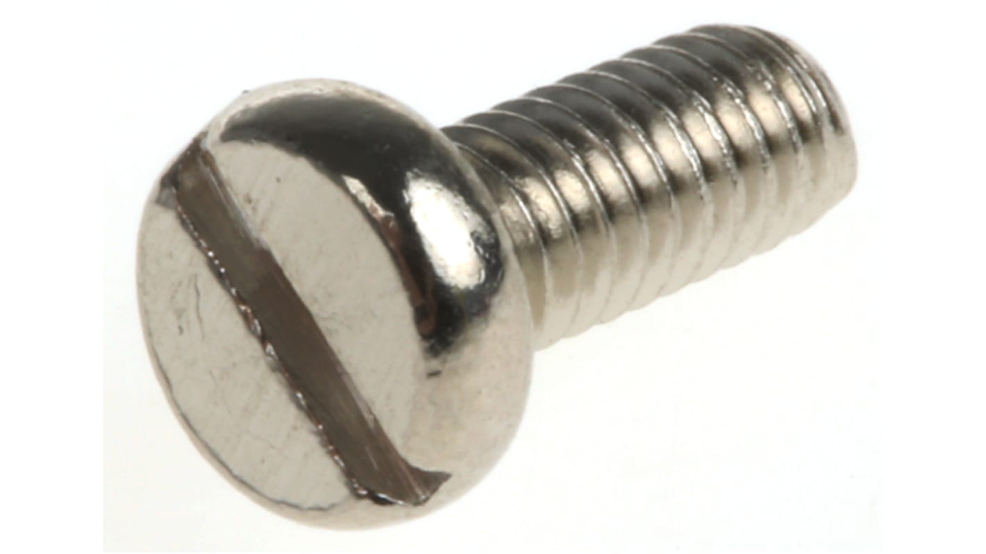 Śruba maszynowa M2.5 łeb z łbem walcowym Mosiądz długość 6.0mm skok 0.45mm