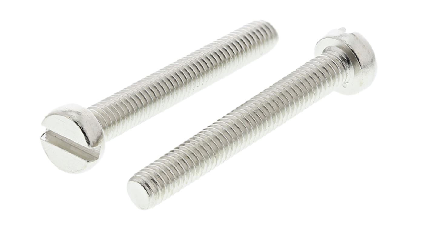 Śruby maszynowe M4 łeb z łbem walcowym Mosiądz długość 30.0mm skok 0.70mm