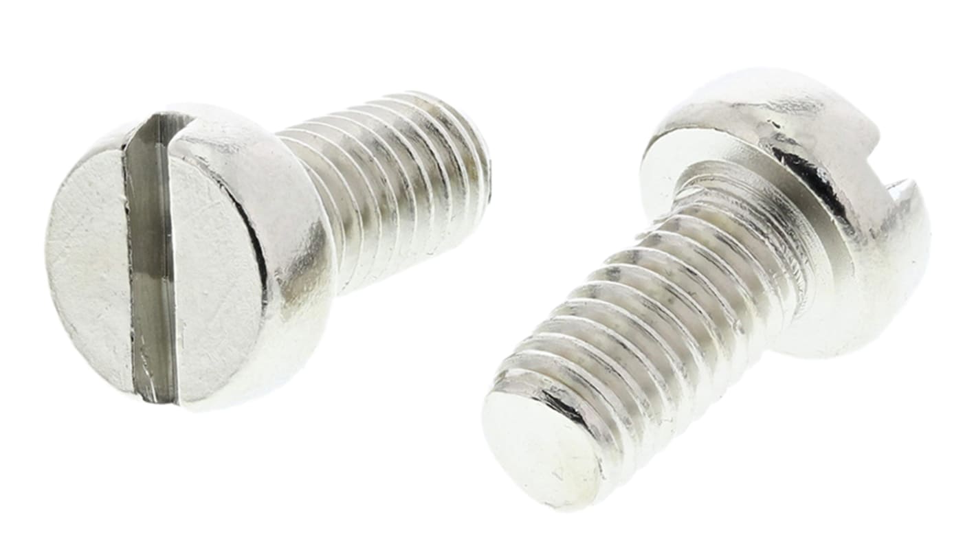 Śruby maszynowe M5 łeb z łbem walcowym Mosiądz długość 10.0mm skok 0.80mm