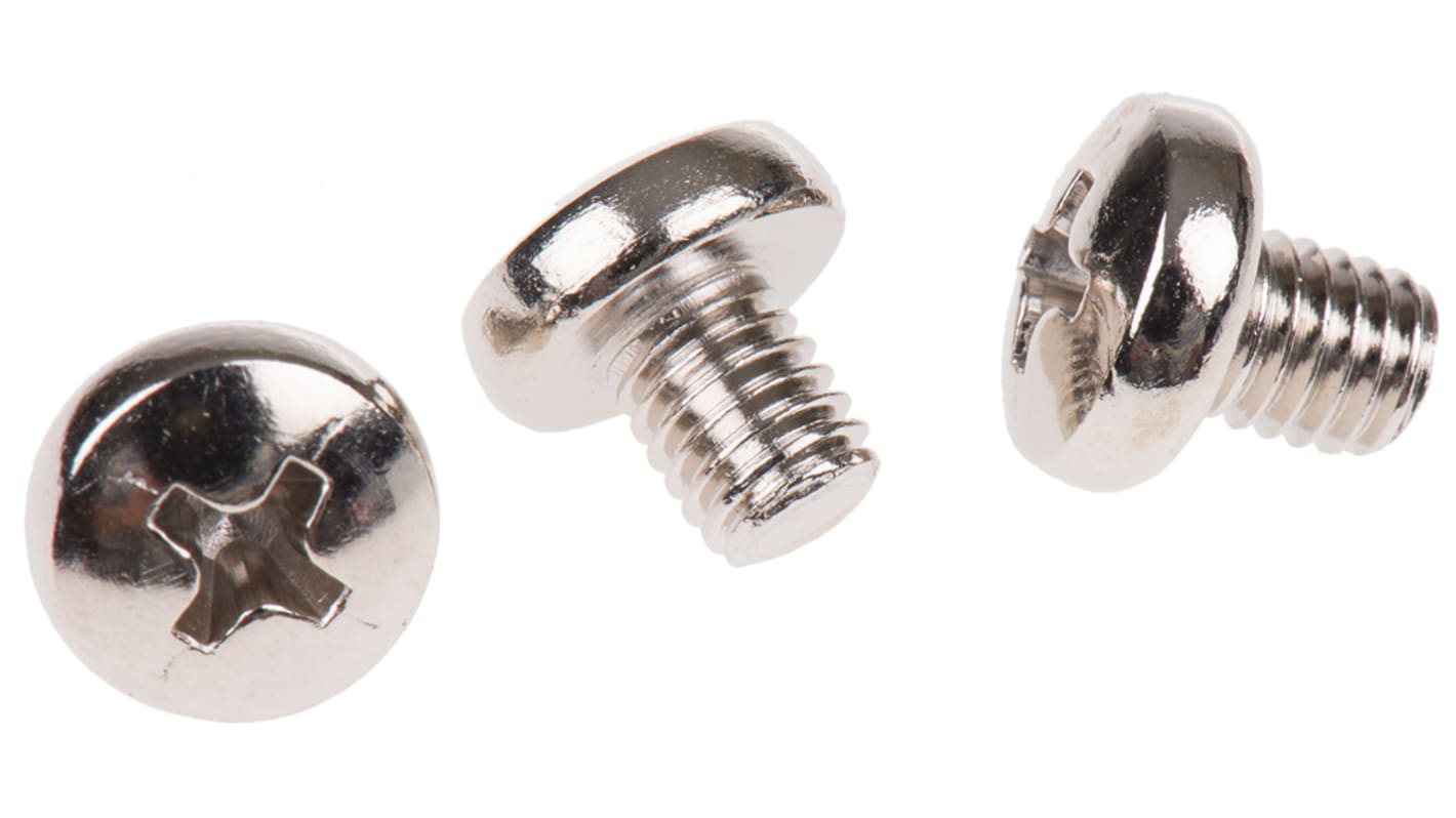 Śruby maszynowe M5 łeb z łbem walcowym soczewkowym Mosiądz długość 6.0mm skok 0.80mm