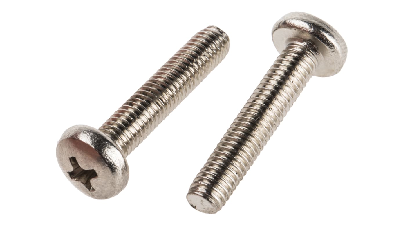 Śruby maszynowe M5 łeb z łbem walcowym soczewkowym Mosiądz długość 25.0mm skok 0.80mm