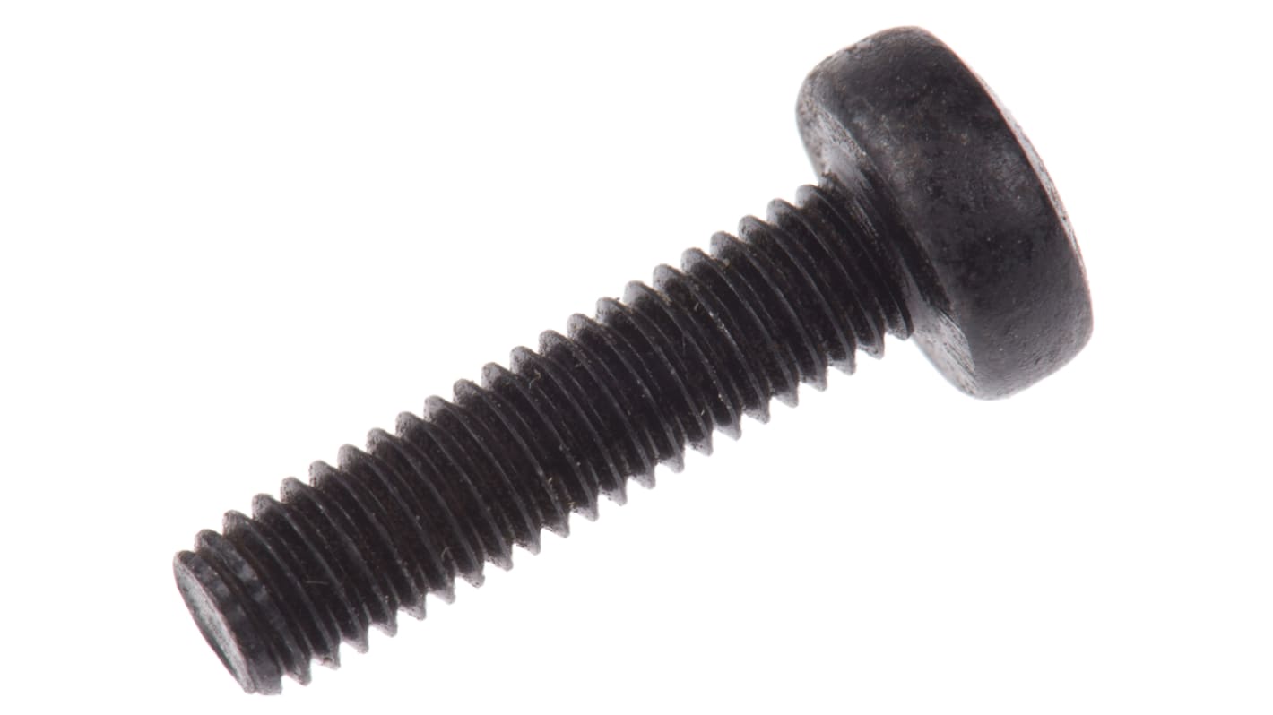 RS PRO Pozi Pan Steel Machine Screws DIN 7985, M3x12.0mm
