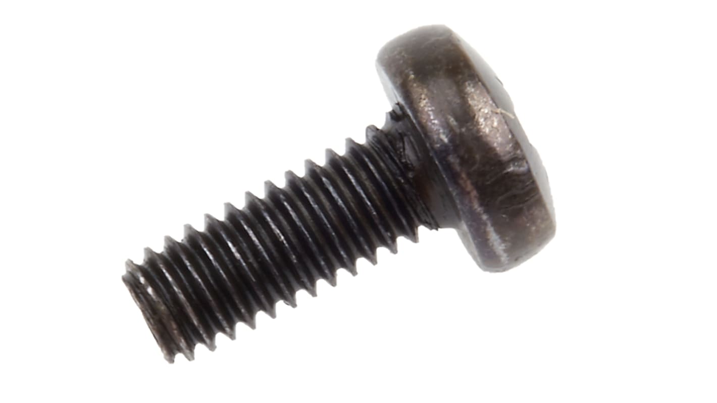 RS PRO Pozi Pan Steel Machine Screws DIN 7985, M4x10mm