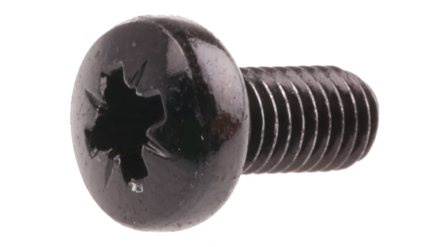 Śruby maszynowe M5 łeb z łbem walcowym soczewkowym Stalowe długość 10.0mm skok 0.80mm