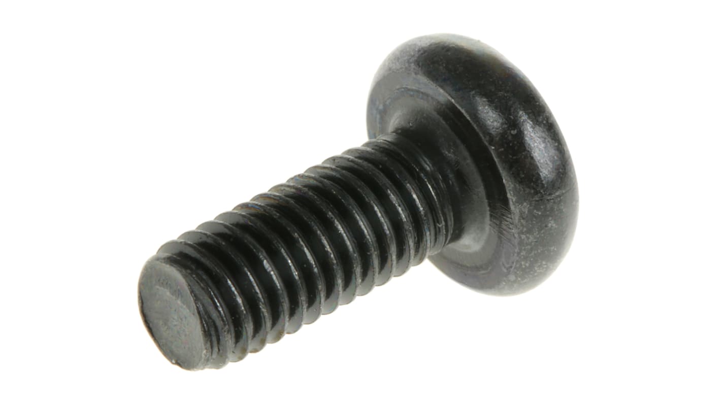 RS PRO Pozi Pan Steel Machine Screws DIN 7985 x 12.0mm