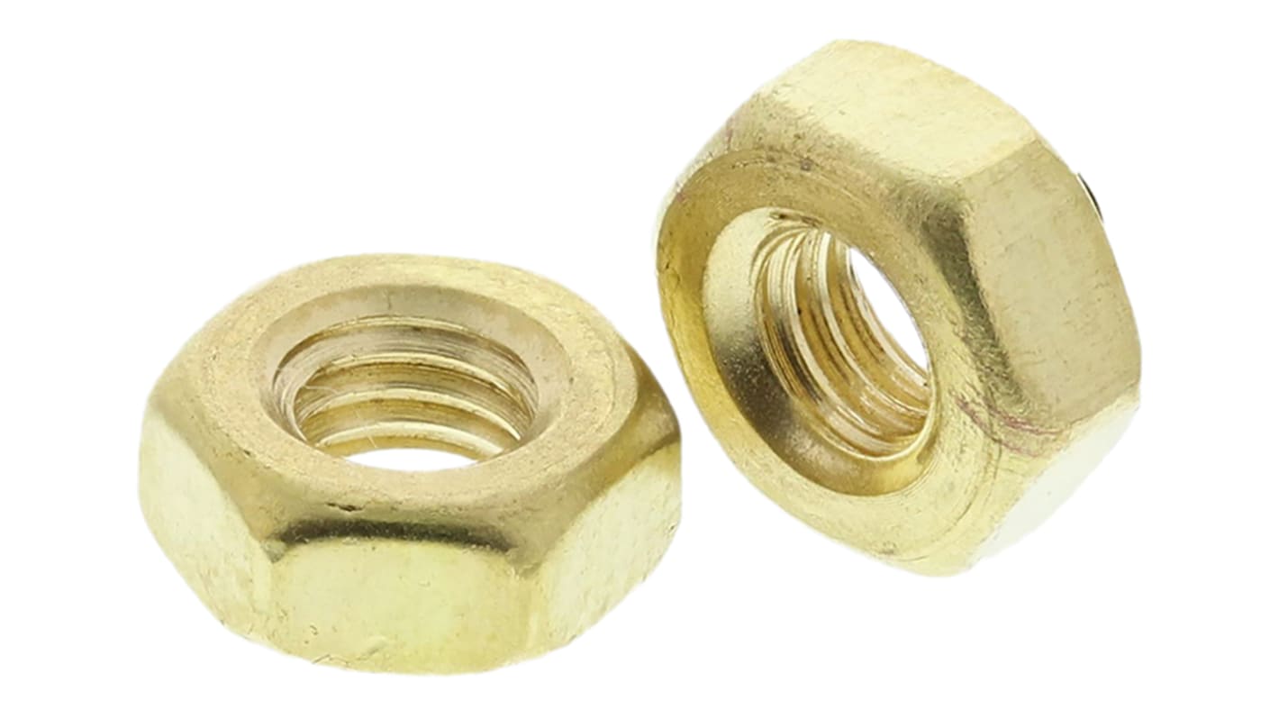 Tuerca hexagonal M3 RS PRO de latón , anch. 5.50mm, alt. 2.40mm