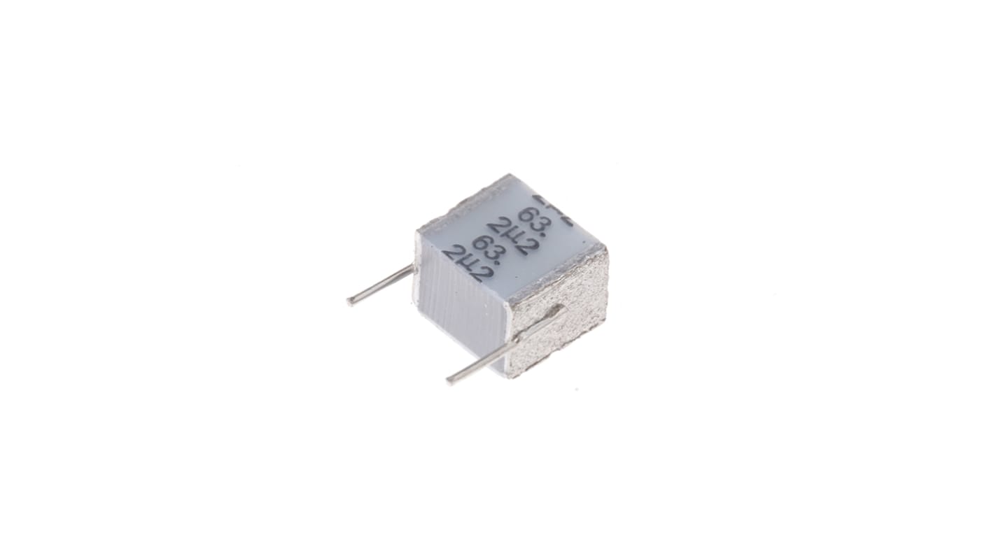 EPCOS B32560 Polyester Film Capacitor, 40 V ac, 63 V dc, ±10%, 2.2μF, Through Hole