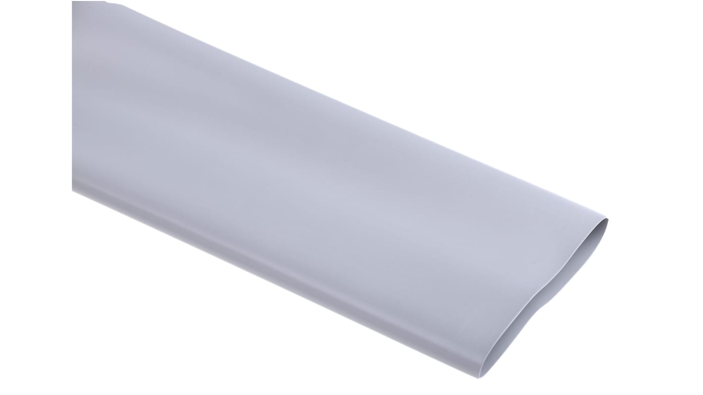 RS PRO Heat Shrink Tubing, Grey 38mm Sleeve Dia. x 1.2m Length 2:1 Ratio