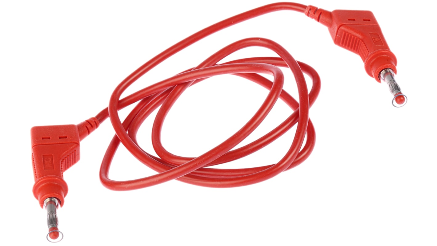 Staubli, 32A, 600V, Red, 1m Lead Length