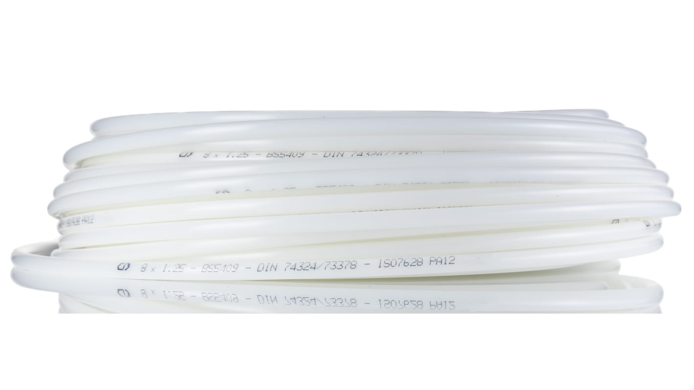 RS PRO Compressed Air Pipe Translucent Nylon 6mm x 30m NMF Series