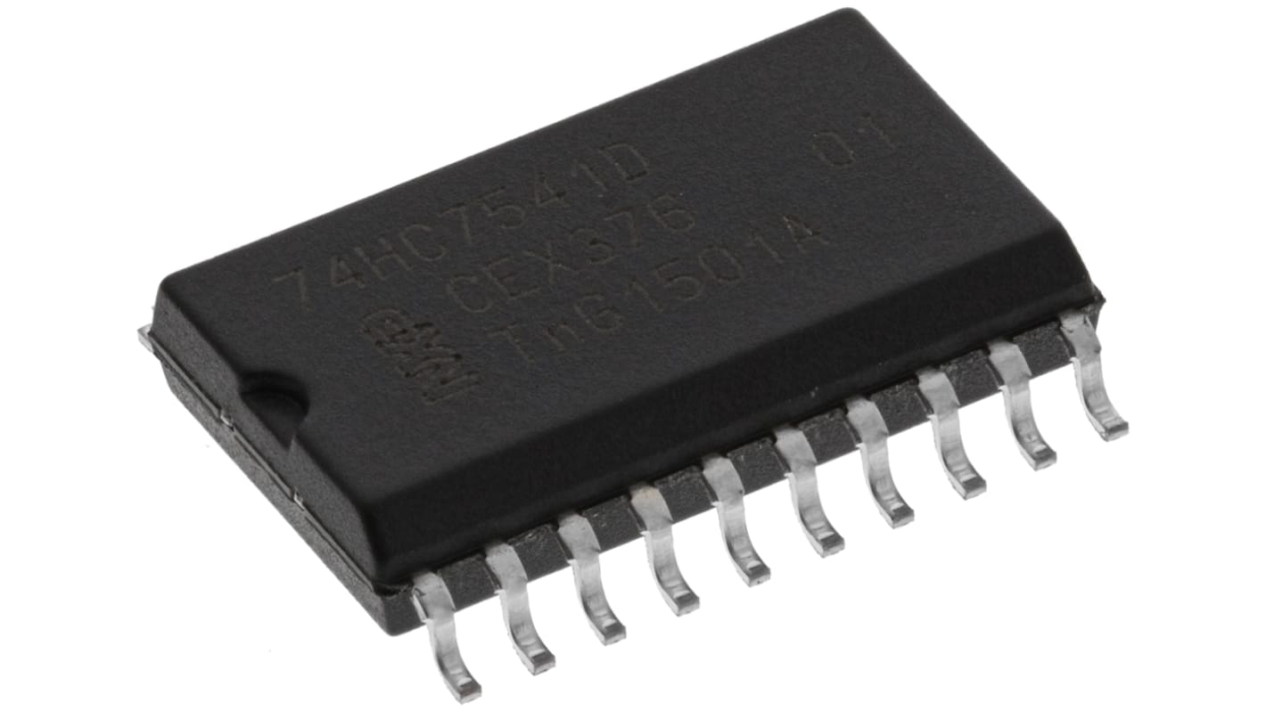 Nexperia 74HC7541D,112, Octal-Channel Non-InvertingSchmitt Trigger3-State Buffer, 20-Pin SOIC