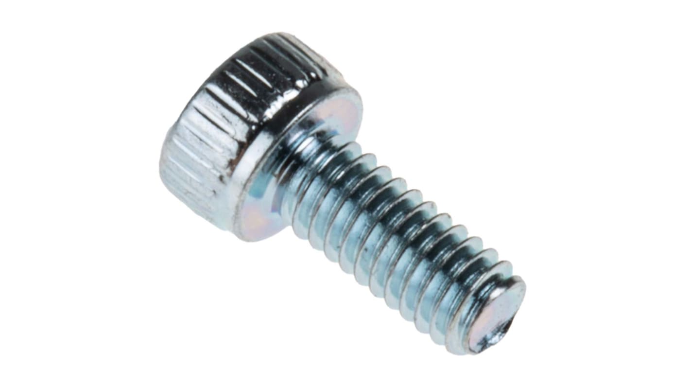 Śruba imbusowa M2.5 długość 6mm Nakrętka, gniazdo sześciokątne Stalowe RS PRO