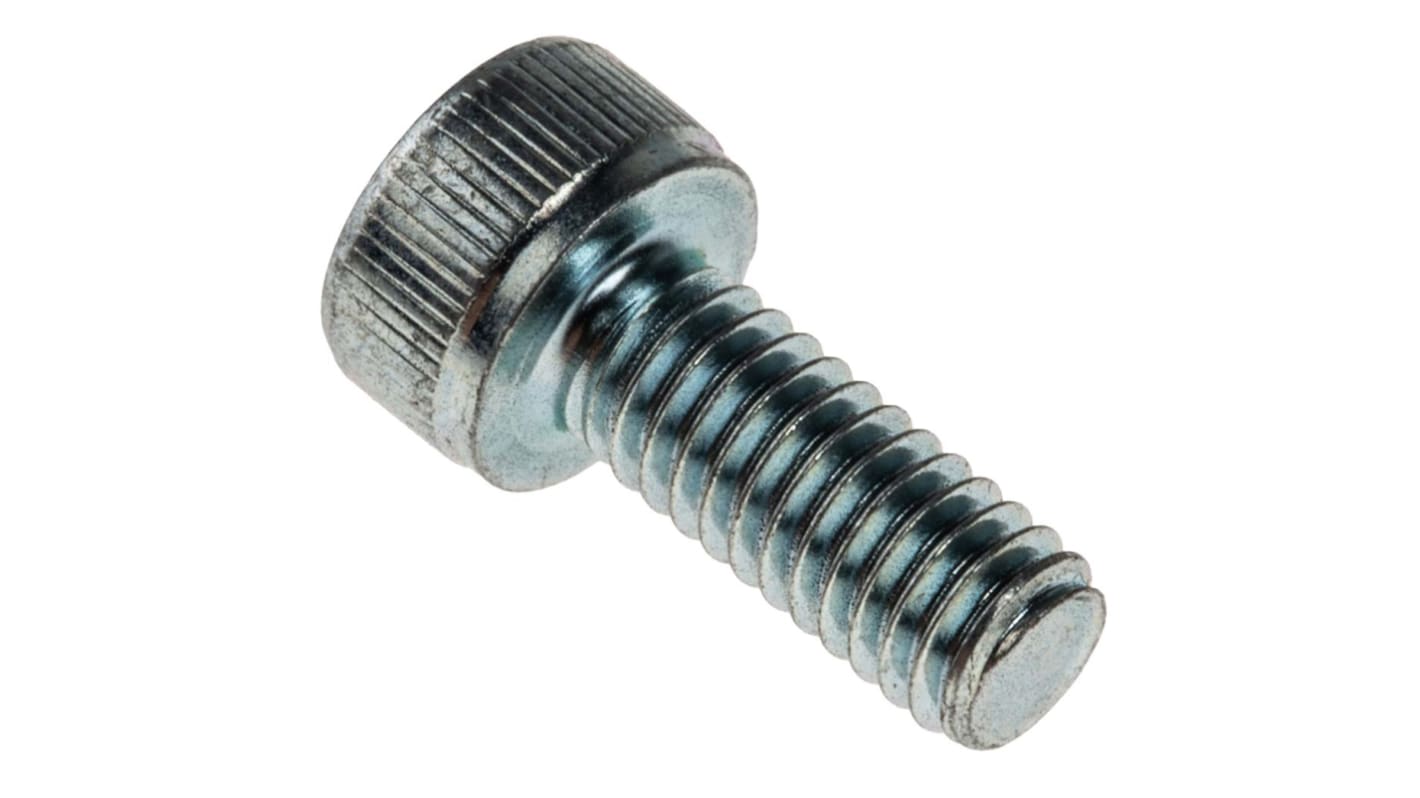 Śruba imbusowa M4 długość 10mm Nakrętka, gniazdo sześciokątne Stalowe RS PRO