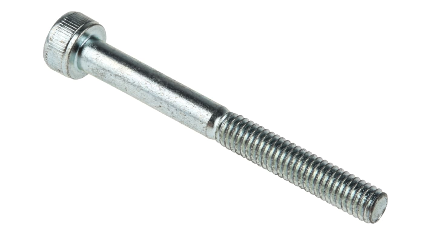 Śruba imbusowa M4 długość 40mm Nakrętka, gniazdo sześciokątne Stalowe RS PRO