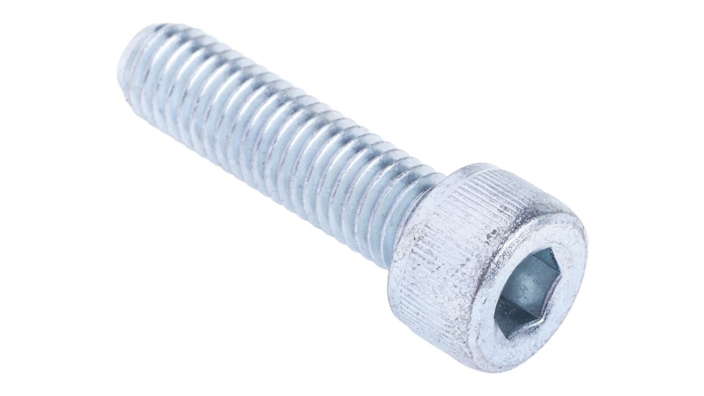 Śruba imbusowa M8 długość 30mm Nakrętka, gniazdo sześciokątne Stalowe RS PRO