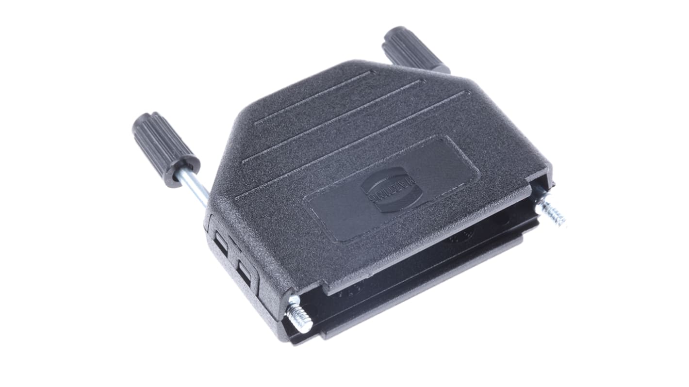 HARTING 25针D-Sub外壳, 热塑性塑料壳体, 直向, B尺寸, 黑色, D-sub系列