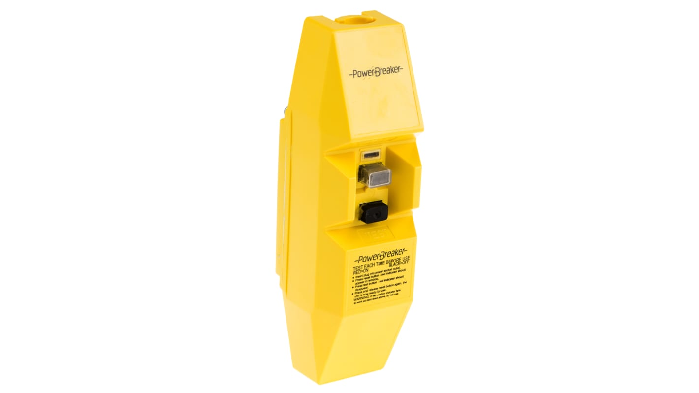 Powerbreaker Inline Mains RCD Connector Adapter 2 Pole ,Rated At 16A,110 V ac