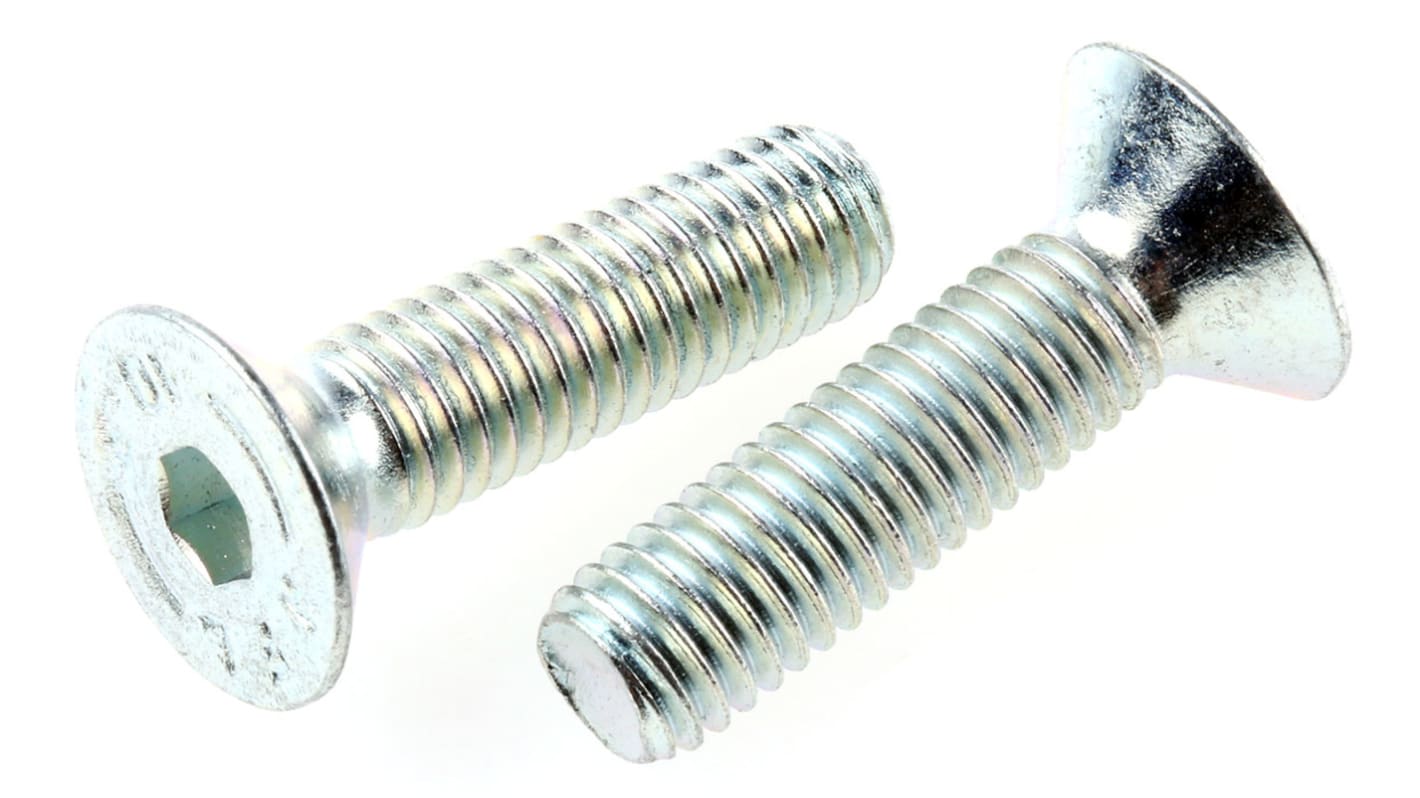 Śruba imbusowa M8 długość 30mm Gniazdo sześciokątne stożkowe Stalowe RS PRO