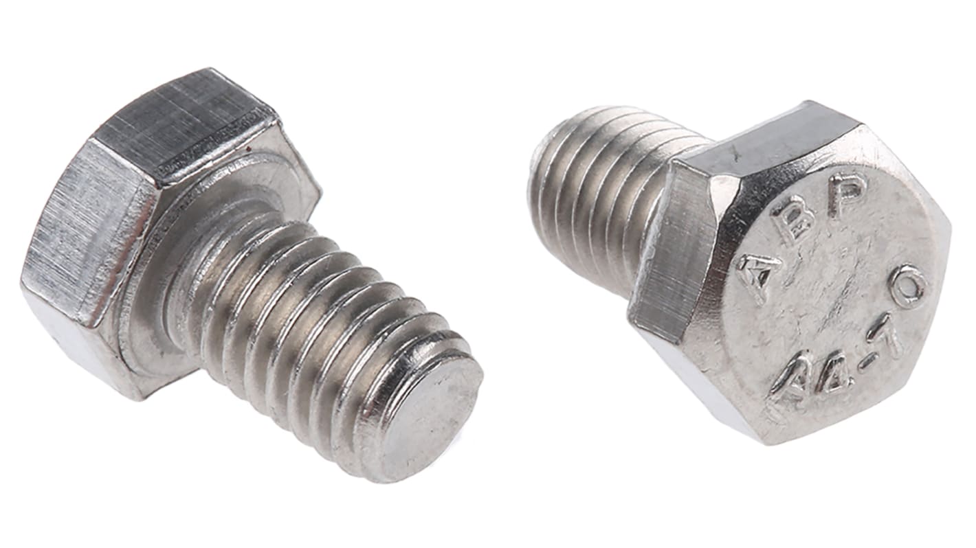 Śruba z łbem sześciokątnym gwint M5 8.0mm Stal nierdzewna Sześciokątny RS PRO