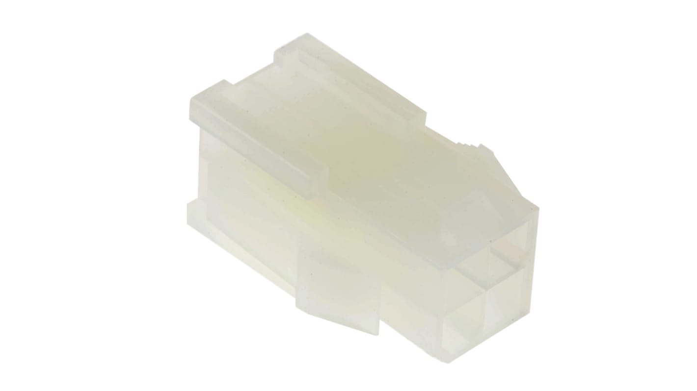 Molex 双排连接器外壳公插, 4p, 4.2mm间距, 面板安装, Mini-Fit Jr系列